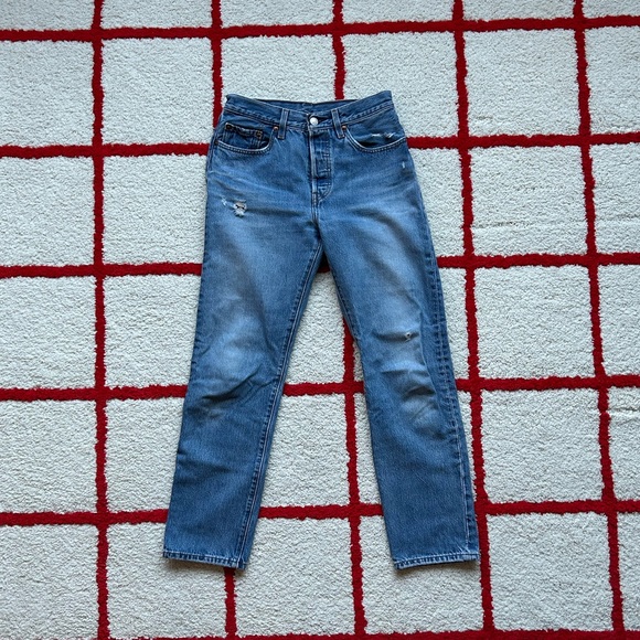 Vintage Levi's 501 Straight Leg Jeans - Picture 3 of 11